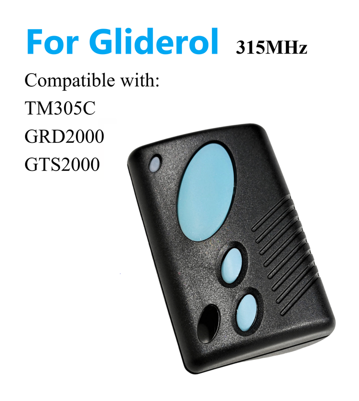 Nuovo telecomando per porta del cancello del Garage Gliderol TM305C compatibile con GRD2000 GTS2000 315MHZ
