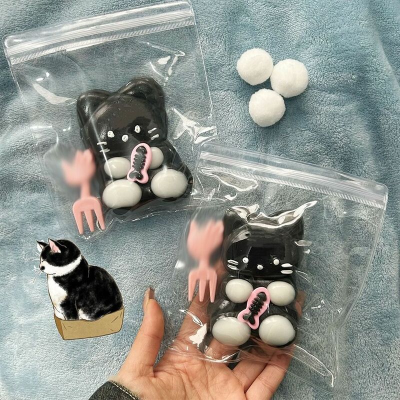 Lamb Cartoon Bear Squeeze Toys Novelty TPR Cat Pinch Decompression Toy 3D Silicone Cartoon Fidget Toy Practical Jokes
