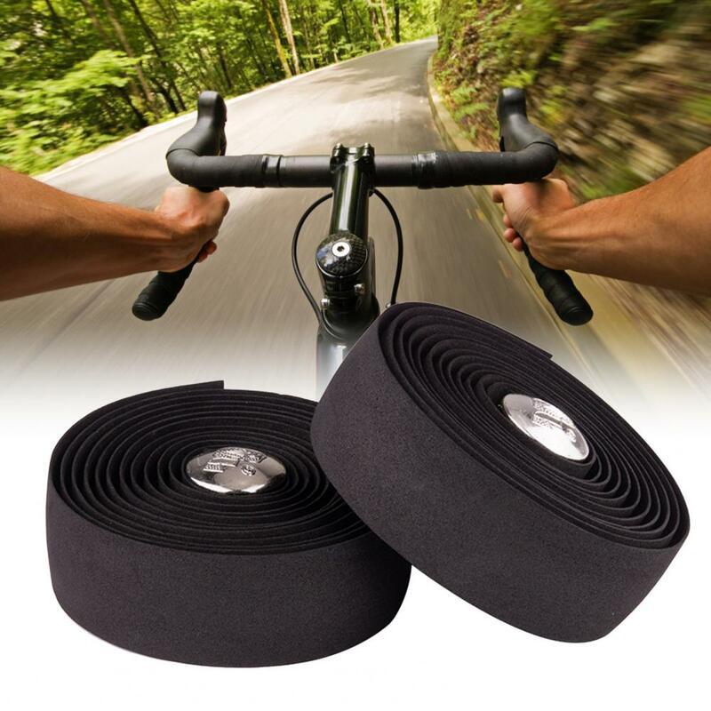 2Pcs Handlebar Tape  Practical Simple Good Texture Bike Grip Tape  Protection Bike Bar Tape Handlebar Wrap 자전거 스틱 테이프