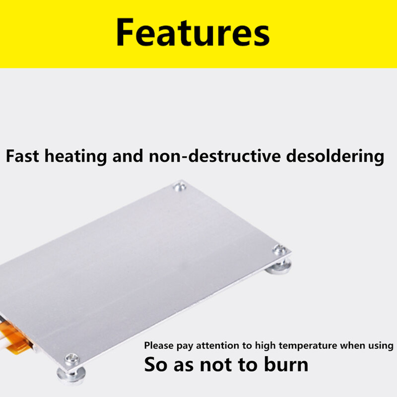 HD LED Lamp Remover Fast Heating Welding Solder Station Aluminum Heating Plate PTC Heating Plate Chip Soldering Ball Split Tool