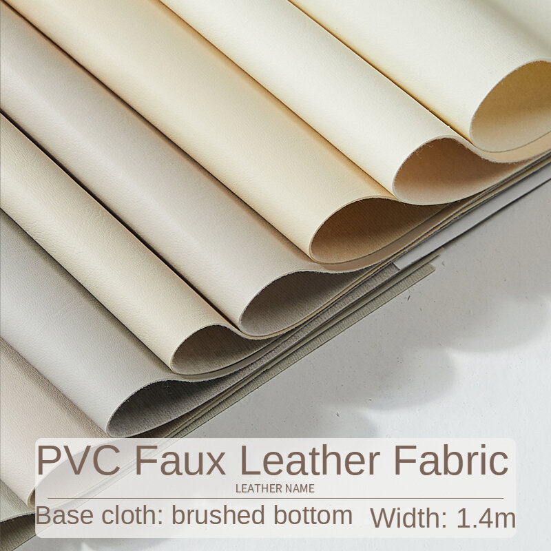 Faux Leather Fabric By The Meter for Upholstery Sofa Covers Diy Soft Bag Sewing PVC Thickened Waterproof Cloth Decorative Smooth