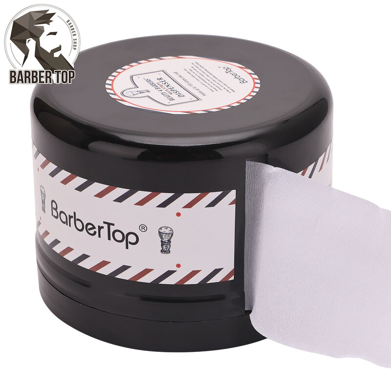 Professional Hair Neck Strip Paper Case Barber Neck Paper Roll Holder Disposable Tissue Collar Tape Box Hairdressing Accessories