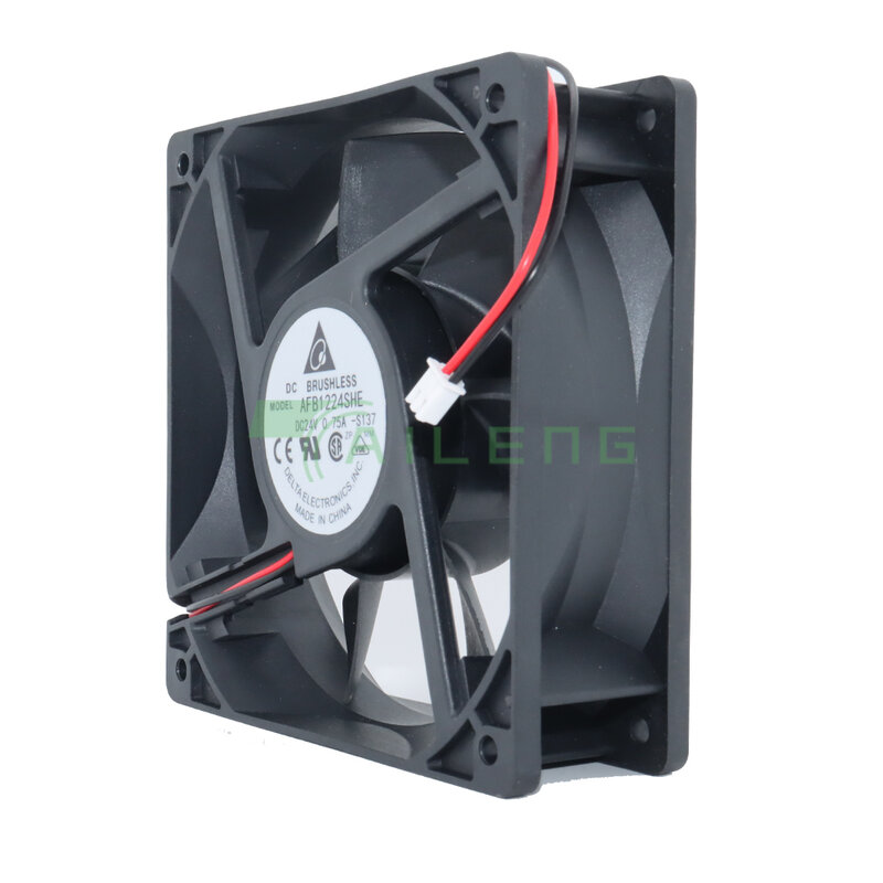 Brand New Original 120mm Fan AFB1224SHE 120x120x38mm 24V 0.75A Double Ball Bearing Large Air Volume  Cooling Fan