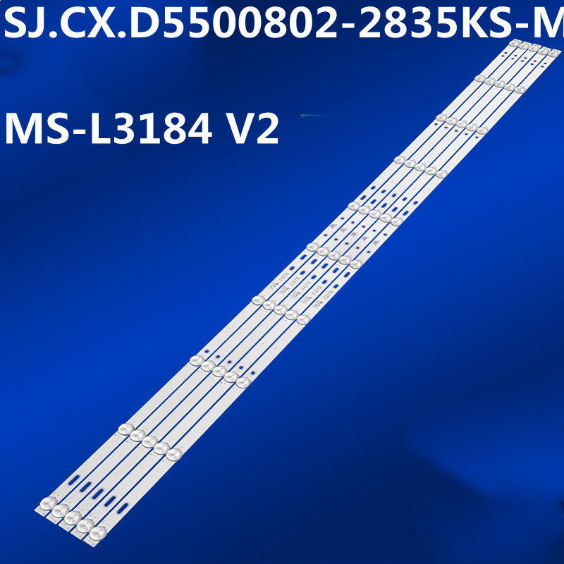 شريط إضاءة خلفية ليد k55dlx1 ، 55Z1 ، 9us ، Su 2 Ra ، 10 مصابيح