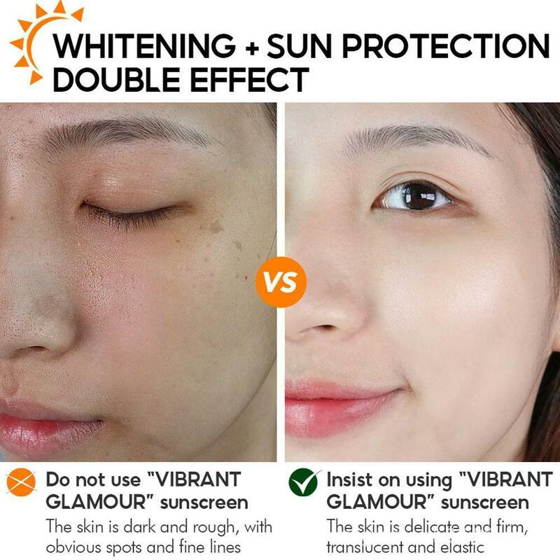 50g Sunscreen Cream SPF50+ Anti-Aging Uv Whitening Care Body Moisturizing Brighten Repair Skin Skin Sunscreen Protector N8V1