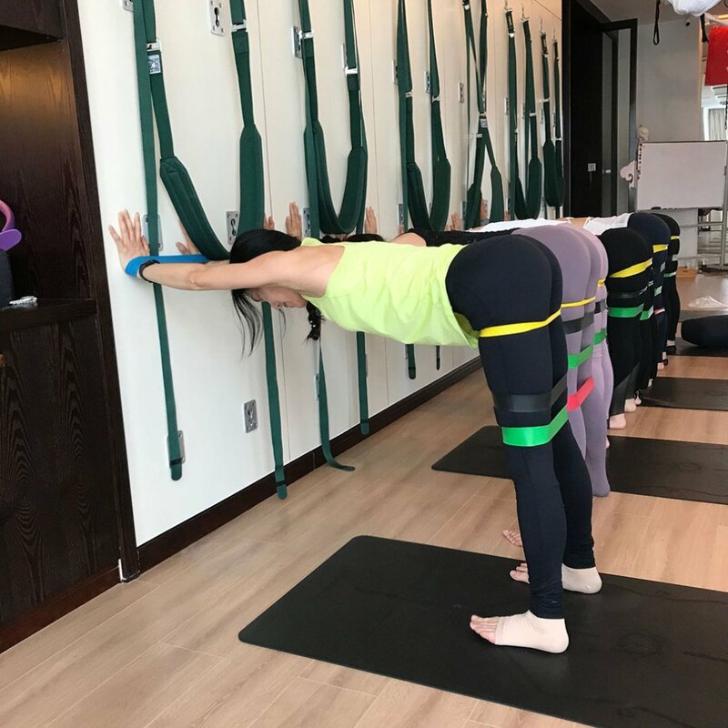 Fasce elastiche di resistenza in TPE corda da tiro leggera Yoga portatile allenamento Sport Butt Lift tensione Fitness Sport Yoga