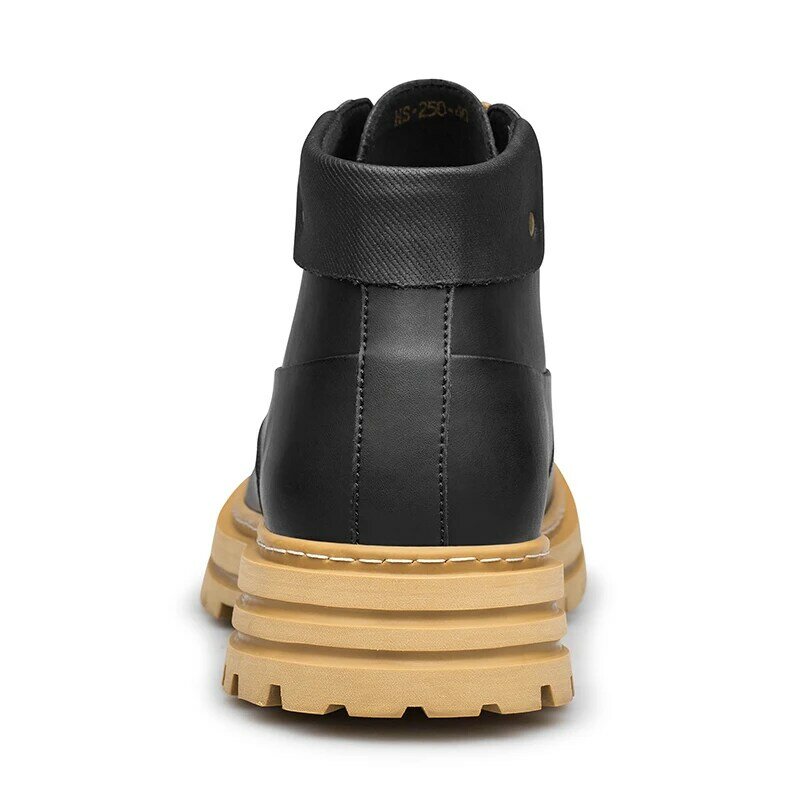 StephanMan-Chaussures Oxford épaisses pour hommes, bottes en cuir, baskets de rinçage, élévateur, grande taille, ino -48