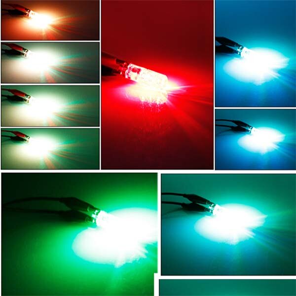 Carro Wedge Automotive Lâmpadas, LED Multi Color Light, controle remoto, Flash, T10, 5050, 6SMD, RGB, 2 pcs