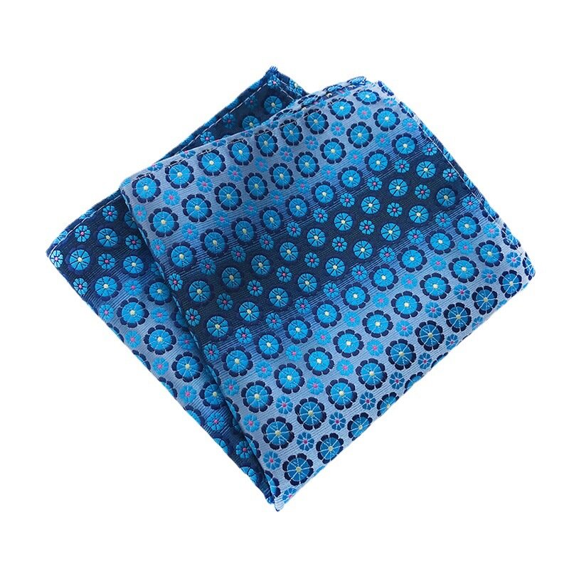 Hoge Kwaliteit Nieuwe Paisley Gestreept Blad Bloemen 25*25Cm Pocket Vierkante Polyester Zakdoek Voor Man Casual Bruiloft Accessoires