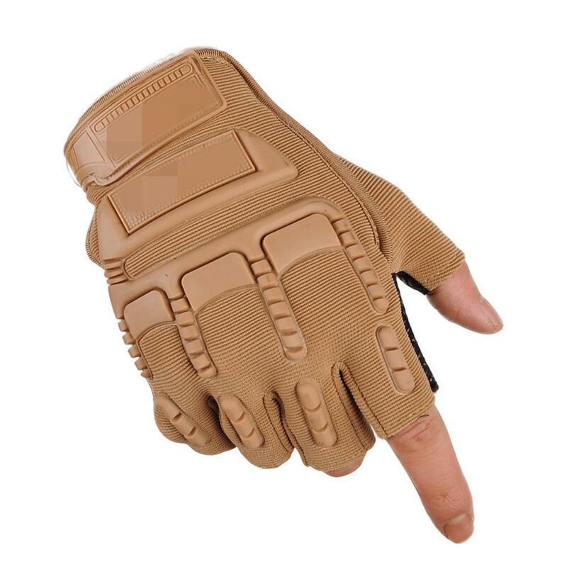 Motorcycle Half Finger Gloves Riding Training Non-slip Wear-resistant Bicycle Gloves