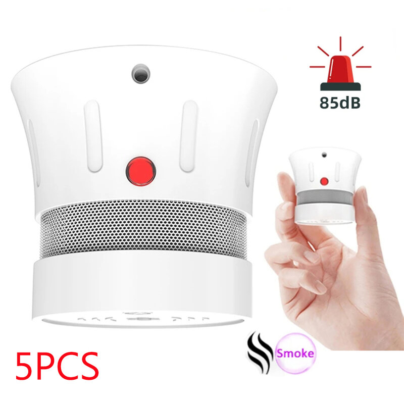 CPVAN-Home Security-Protection Fumar Alarme De Incêndio, Detector De Fumaça Independente, Som 85db, Bateria De 5 Anos, Detector De Chama, Sensor De Fumaça