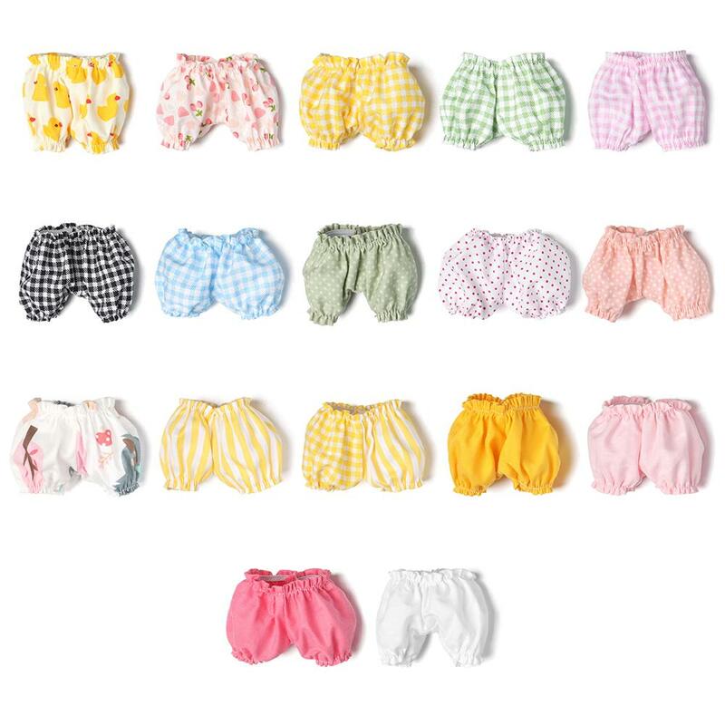 15CM spodnie dla lalek słodkie spodenki z latarnią bawełniane majtki na Ob11 ubrania Idol akcesoria dla lalek pluszowe zabawki i ubrania zabawki dla dzieci