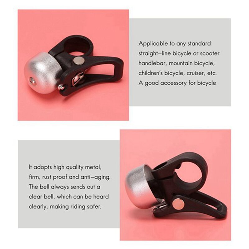 2 Pcs Aluminum Alloy Scooter Bell Scooter Bell For Xiaomi Mijia M365 Electric Scooter Acessory