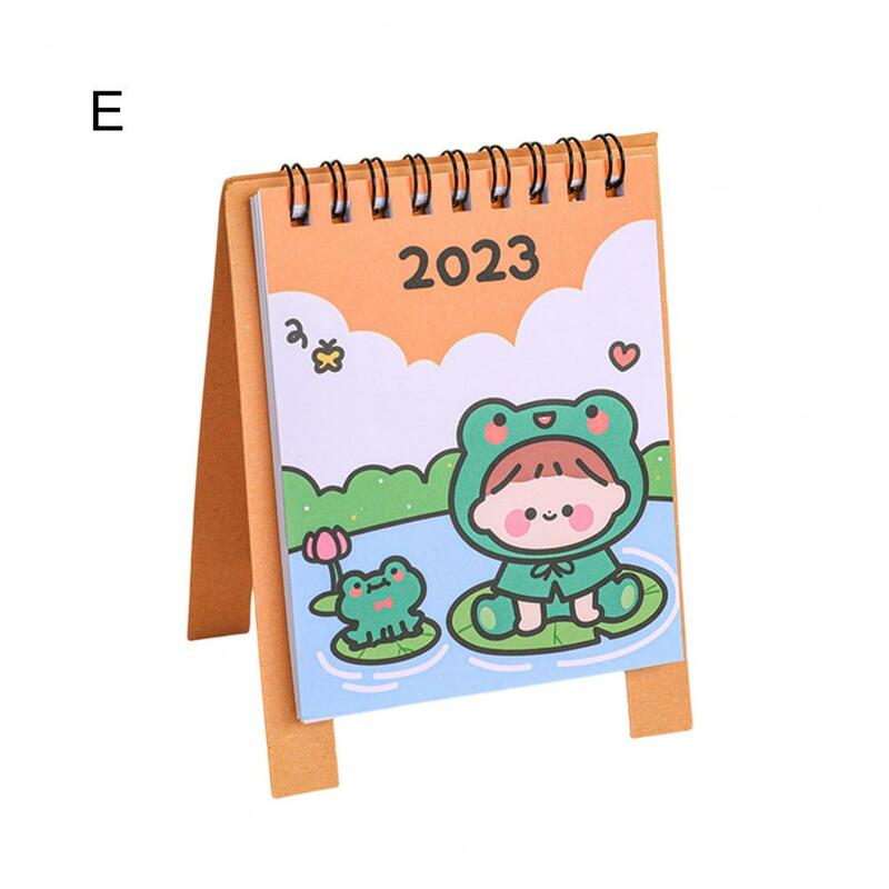 Prático bom 2023 mini calendário de papelaria decoração mesa leve 2023 calendário tamanho compacto para o agregado familiar