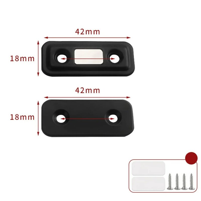 2 pz/set chiusure magnetiche per armadietti fermaporta magnetici chiudiporta con vite per Hardware per mobili armadio armadio