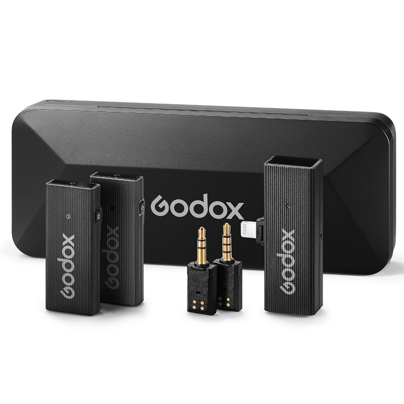 Godox MoveLink Mini 2,4 GHz Drahtlose Mikrofon System mit USB Typ-C oder Blitz Kabel für Telefon DSLR Kamera smartphone