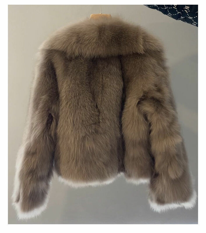 Corea inverno nuovo cappotto di pelliccia donna breve finta pelliccia di volpe sottile Versatile Casual sciolto spesso caldo cappotto di pelliccia femminile