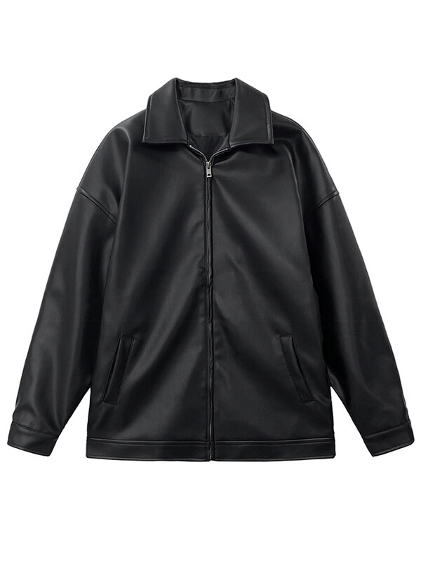 Mauroicardi 봄 가을 쿨 럭셔리 짧은 블랙 소프트 라이트 PU 가죽 재킷, 지퍼 캐주얼 남성 재킷 및 코트 패션