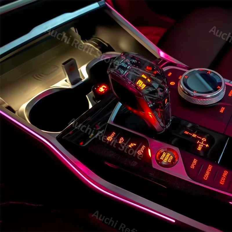 Освесветильник седло центральной консоли для BMW, новинка 3/4 серии G20 G22 M3 M4, светодиодное декоративное освещение s в автомобиле, установка окружающего освесветильник, 11 цветов
