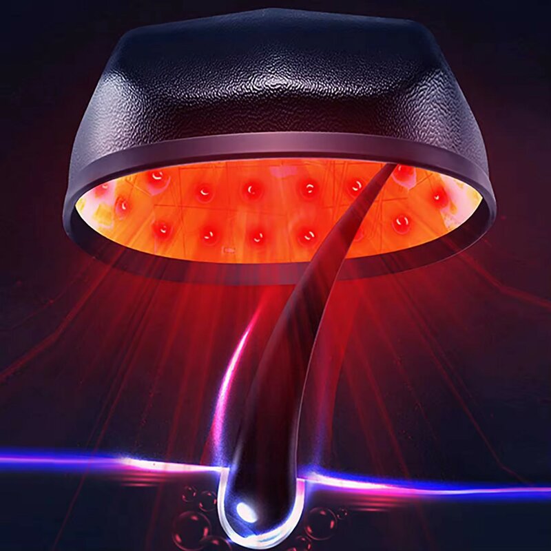 Инструмент для физиотерапии и выпадения волос, 10 лазеров + 72 красных лампы