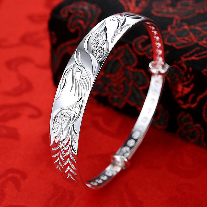 Heiße Mode Silber edle Phoenix Armbänder Armreifen für Frauen Geschenke klassische Party Hochzeit Designer Schmuck verstellbar
