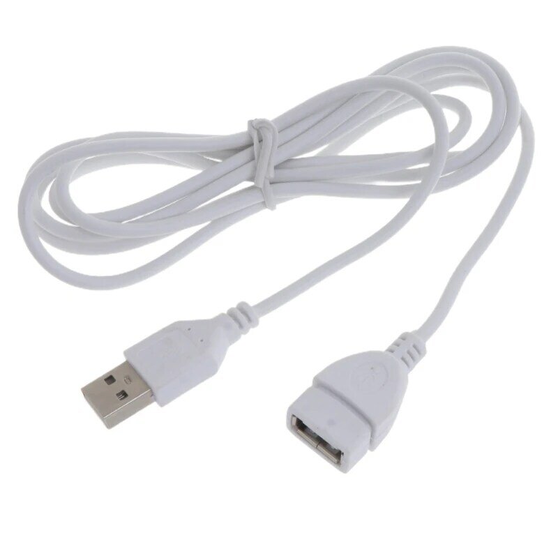 Nuevo Cable extensor extensión USB blanco, macho A 1,5 M, 5 pies
