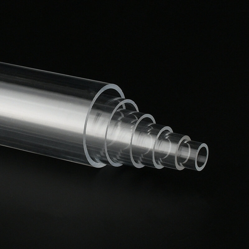 Tube en plexiglas très transparent pour aquarium, tube en acrylique précieux pour poisson, tuyau d'alimentation en eau d'irrigation de jardin, 1 à 2 pièces, OD 3mm ~ 110mm