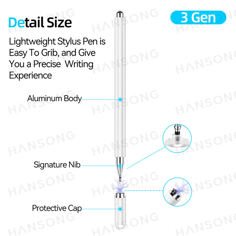 Универсальный стилус для рисования для Android iOS сенсорная ручка для iPad iPhone Samsung Xiaomi планшета смартфона карандаш аксессуары