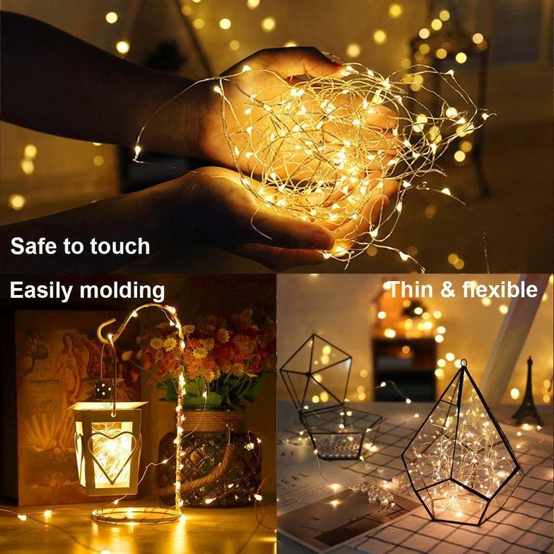 Led Outdoor 100leds String Lights Fairy Holiday Christmas Party Garland Waterproof Lights 8mode 10m