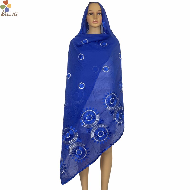 Новинка 2023, яркий мягкий хлопковый шарф, Женская повязка на голову из исламского Дубая, длиной 200*100 см, хиджаб, шарф, повязка на голову из пластика