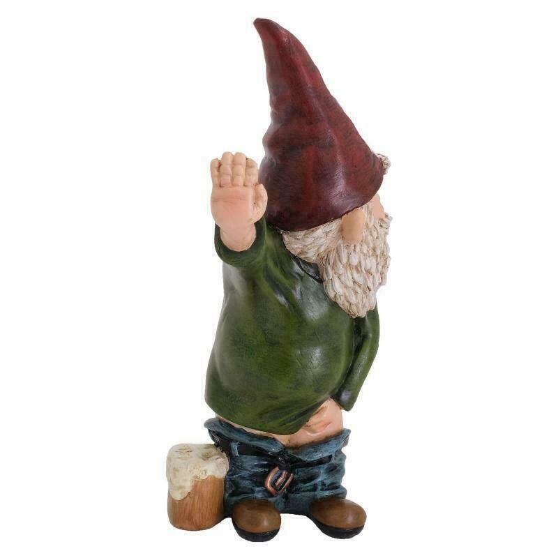 1Pc Garden Lawn Resin Naughty Gnome Ornament Funny Dwarfs Indoor Outdoor Decor