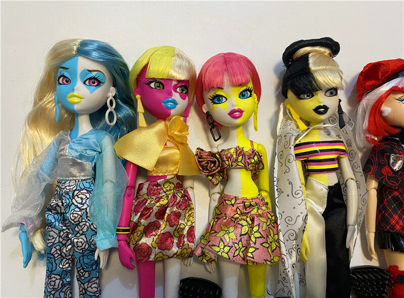 女の子のためのオリジナルのBratzillaz人形,髪をミックスするファッション人形,11の関節式ボディ,最高の贈り物