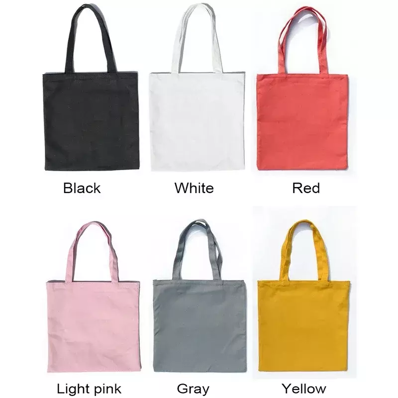 Ctw2 Frauen solide Leinwand lässige Einkaufstasche Umhängetaschen für Mädchen weibliche DIY Handtaschen umwelt freundliche Einkaufstasche