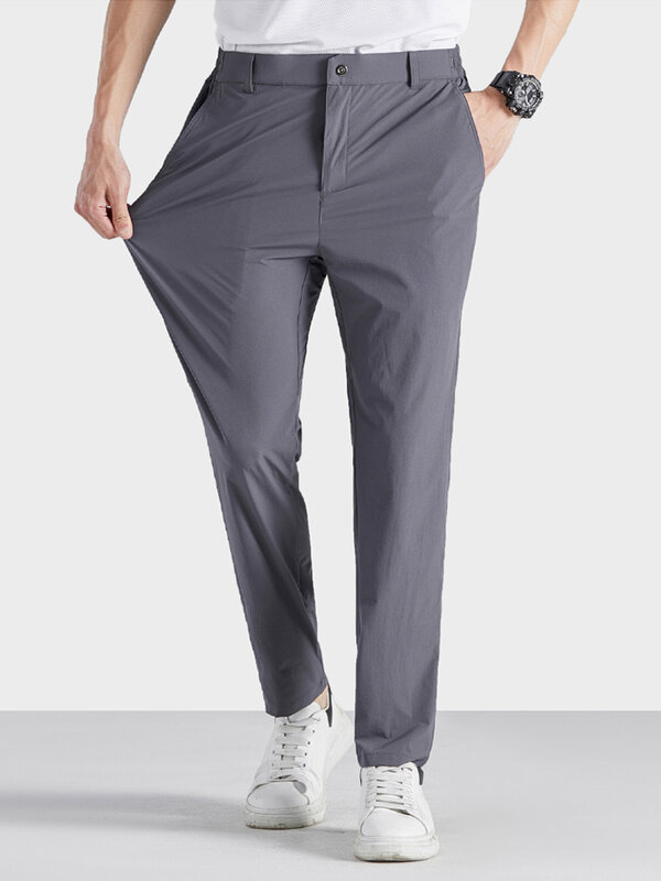 2023 New Summer Casual Pants uomo Sportswear traspirante Quick Dry Nylon allentato pantaloni da Golf dritti Plus Size pantaloni da pista 8XL