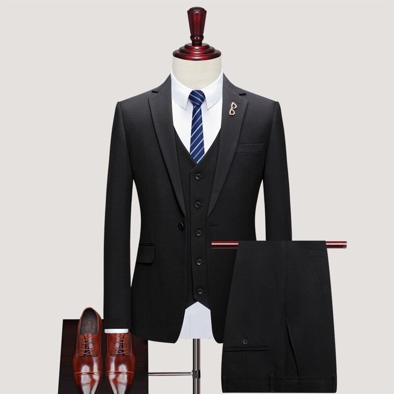 Женская куртка, жилет, брюки, свободный офисный официальный деловой мужской повседневный костюм, свадебное платье для невесты, цвет черный, коричневый, серый