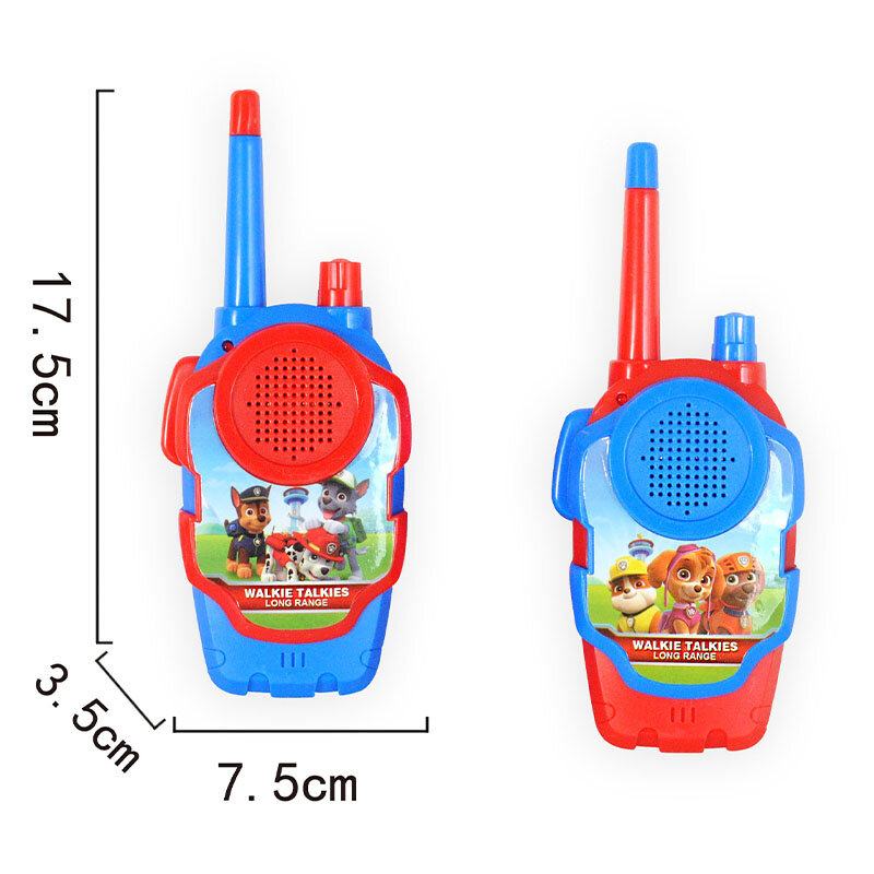 462Mhz Plastic Speelgoed Intercom 200M Anti-Interferentie Mini Verbeterde Geruisloze Walkie Talkie Kinderen Cartoon Ouder-Kind Speelgoed