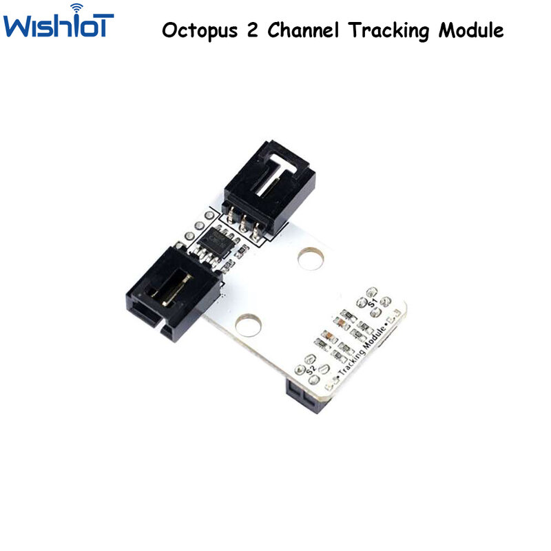 Octopus 2 Channel Tracking Module for Micro:bit DIY Smart Car Identify Black Lines Tracking Infrared Detection Support makecode