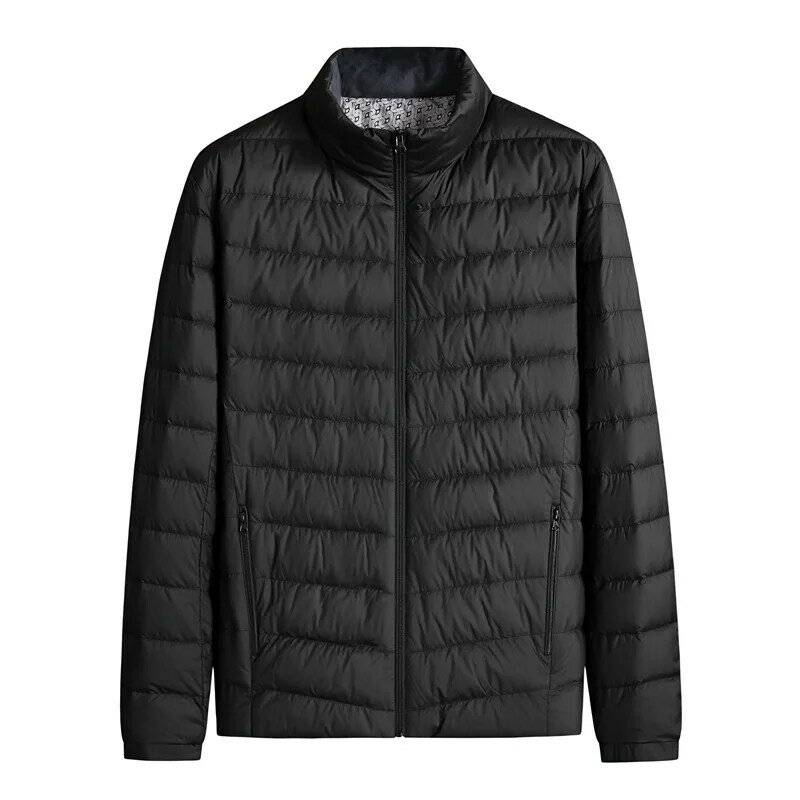 Suepr-Manteau en duvet léger à col montant pour hommes, mode décontractée, grande taille L, XL, 2XL, 3XL, 4XL, 5XL6XL, 7XL, nouveauté, hiver