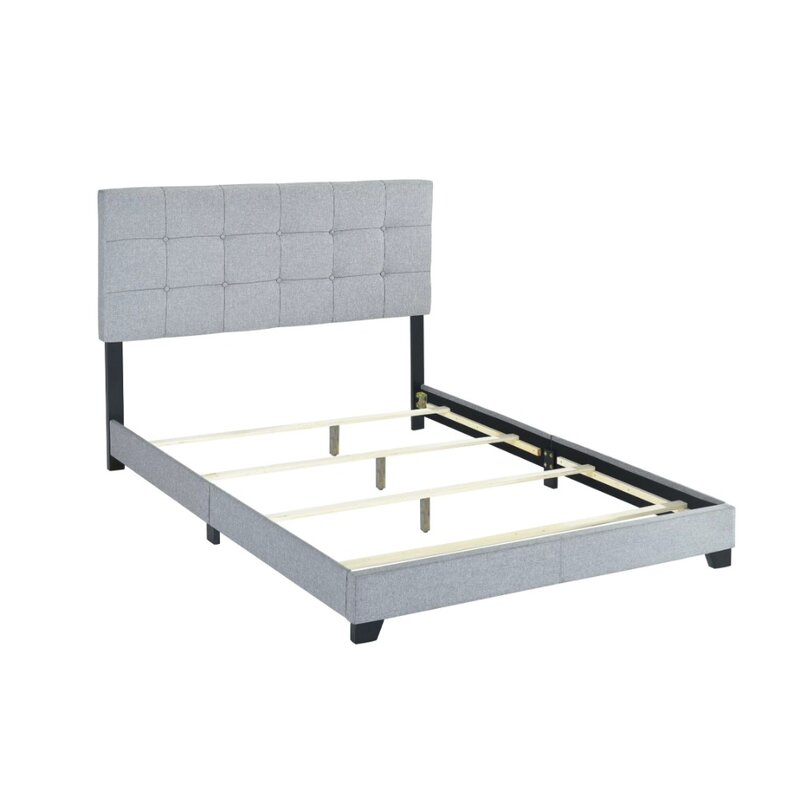 Kingsize-Bett Rahmen Florenz grau Panel Bett Möbel Schlafzimmer nach Hause
