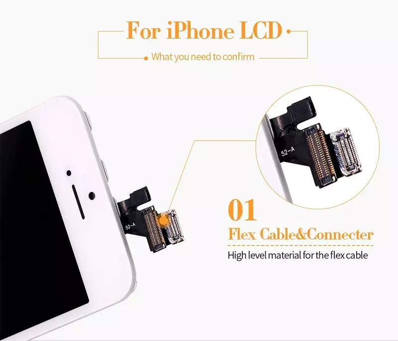 for iPone 5 5S screen LCD display replacement iPhone 5 5S Screen Digitizer for iPhone 5 5S LCD screen assembly Replacement