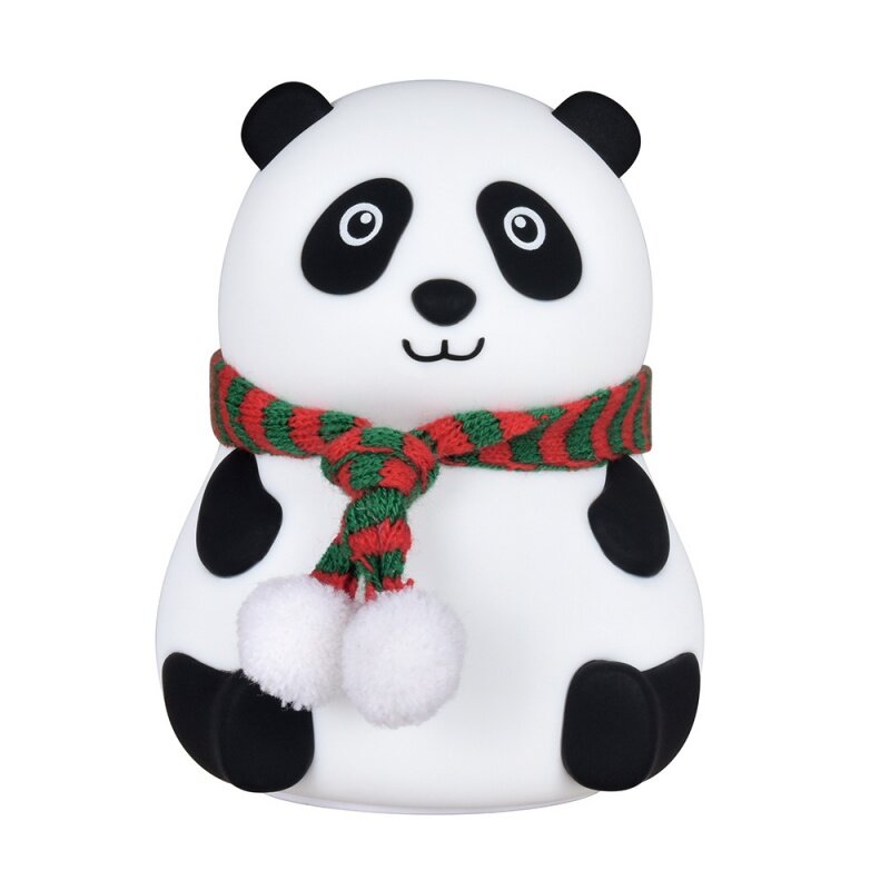 Decoración de luz ambiental Panda, carga USB, lámpara de noche pequeña, regalo de silicona, protección ocular, luz nocturna de inducción