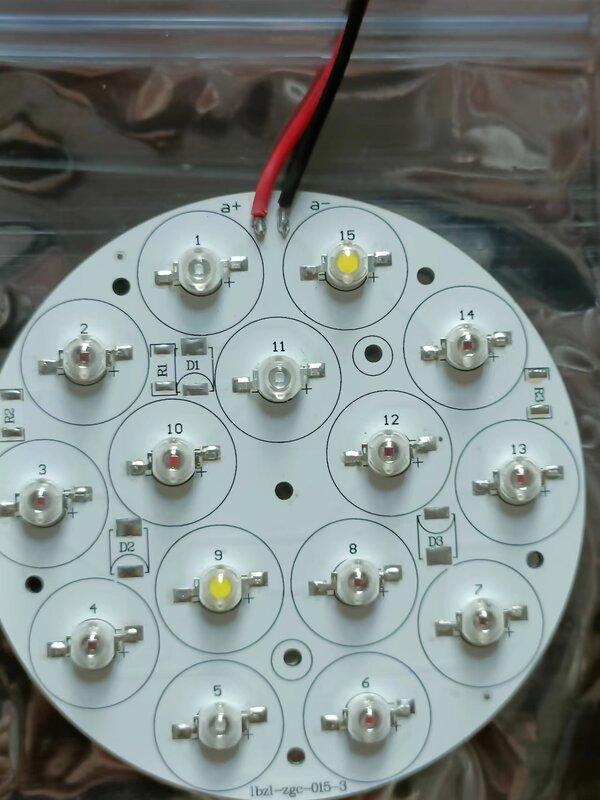 Papan LED Cluster pengganti untuk cahaya tumbuh Apollo dan jenis lampu tumbuh K3 bagian lampu tumbuh aksesori Panel 8CM 30W Cluster LED