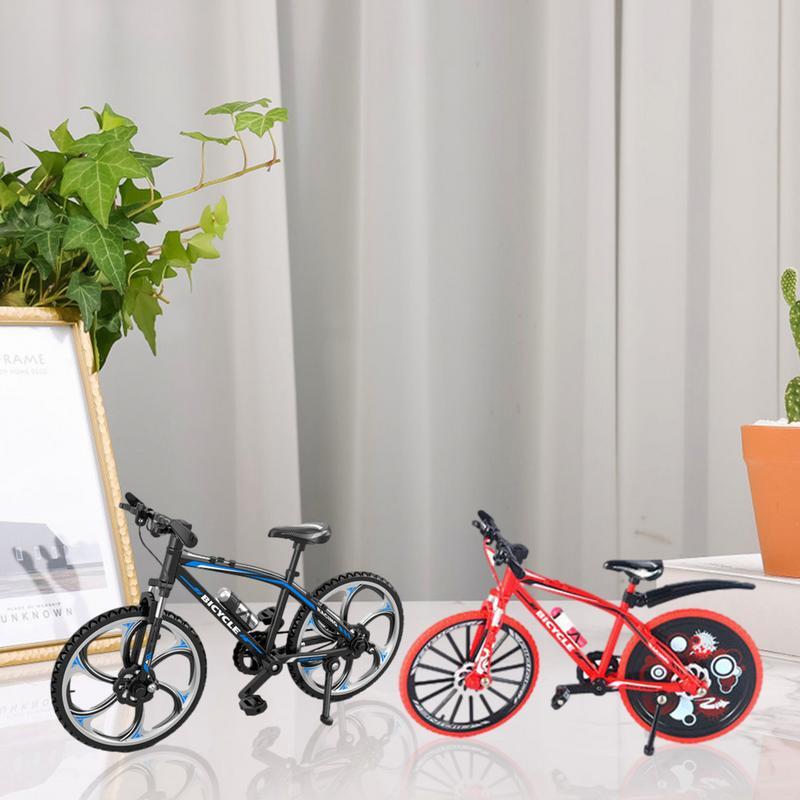 Mini Alloy Bicycle Model Kids Simulated Alloy Bicycle Toy Creative Vehicle Automobile Tabletop Home Ornaments Gifts Collections