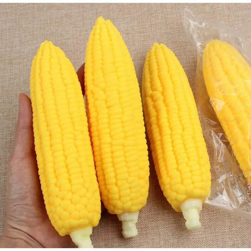 Symulacja kukurydzy Fidget symulacja kukurydzy słodka wolno rosnąca gumowa symulacja szczypta kukurydzy zabawki Mini miękka kukurydza zabawka prezent dla dzieci