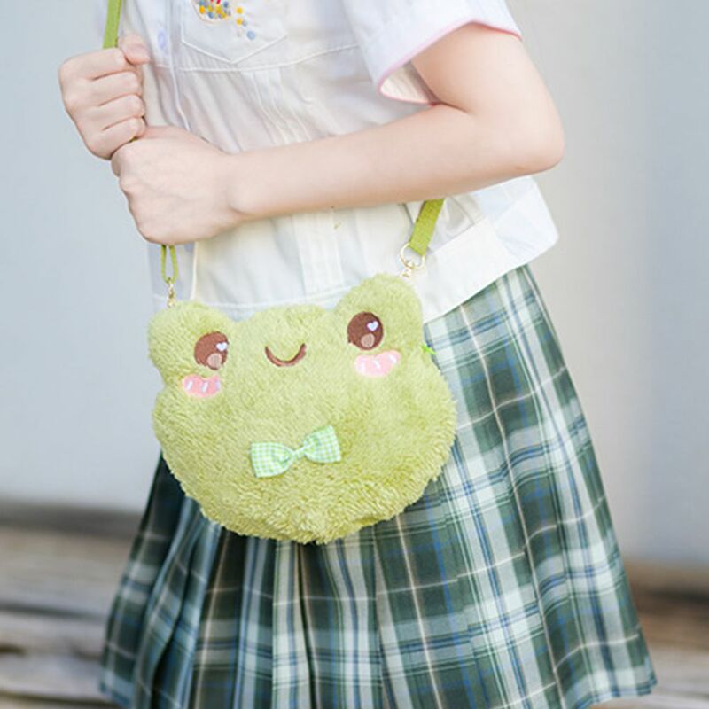 Lustige lässige Plüsch tasche All-Match Kinder Spielzeug Geschenk Frosch niedlichen kleinen Taschen koreanischen Stil Handtaschen Frauen Handtaschen