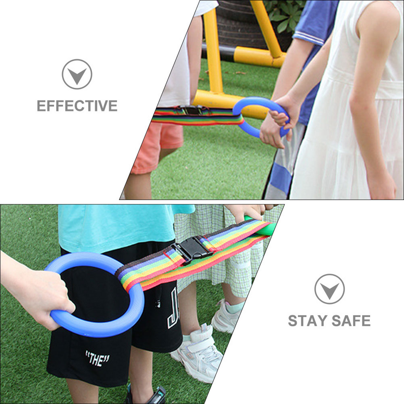 Daycare Supplies Children Safety Leash For Kids Handles Colorful Outdoor Preschool Nursery Kindergarten Toddler Leash