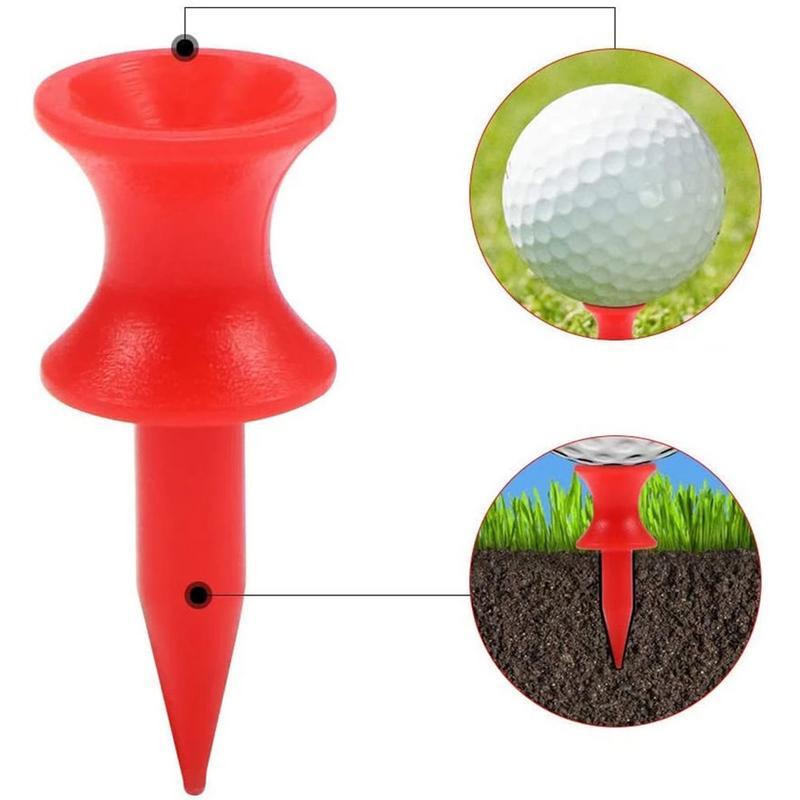 Golf Ball Tees 25pcs Putting Green Golf Tees 31mm Wheel Type Double Layer Indoor Golf Balls Tees Shockproof For Women And Men