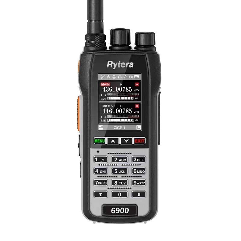 2024 New Rytera 6900 handheld walkie-talkie Chinese menu 10W handheld Bluetooth frequency writing fast frequency test GPS HAM