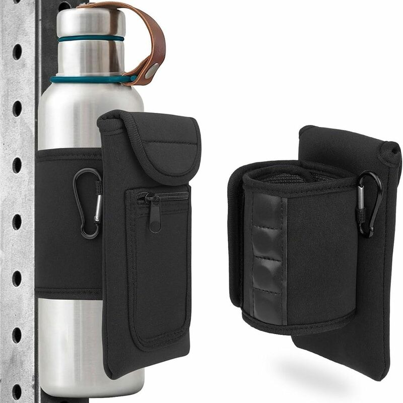 Sarung botol air Universal, tas Gym magnetik elastis tahan air dapat digunakan kembali, aksesori Gym kantong botol air