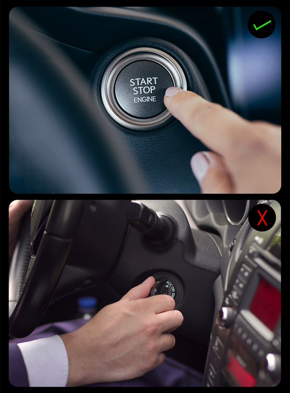 SZDALOS kunci mobil MASUK TANPA kunci LCD Upgrade kunci pintar untuk Benz BMW Audi